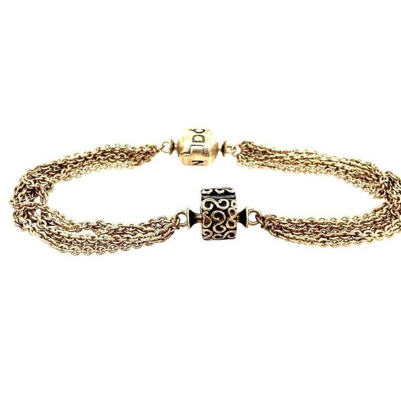 Pandora Multi-Strand Bracelet with 1 Clip - Picture 2 of 4